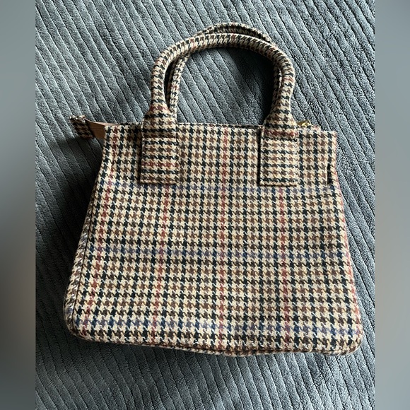 J. Crew Tan and Black Houndstooth Mini Bag - Picture 3 of 8